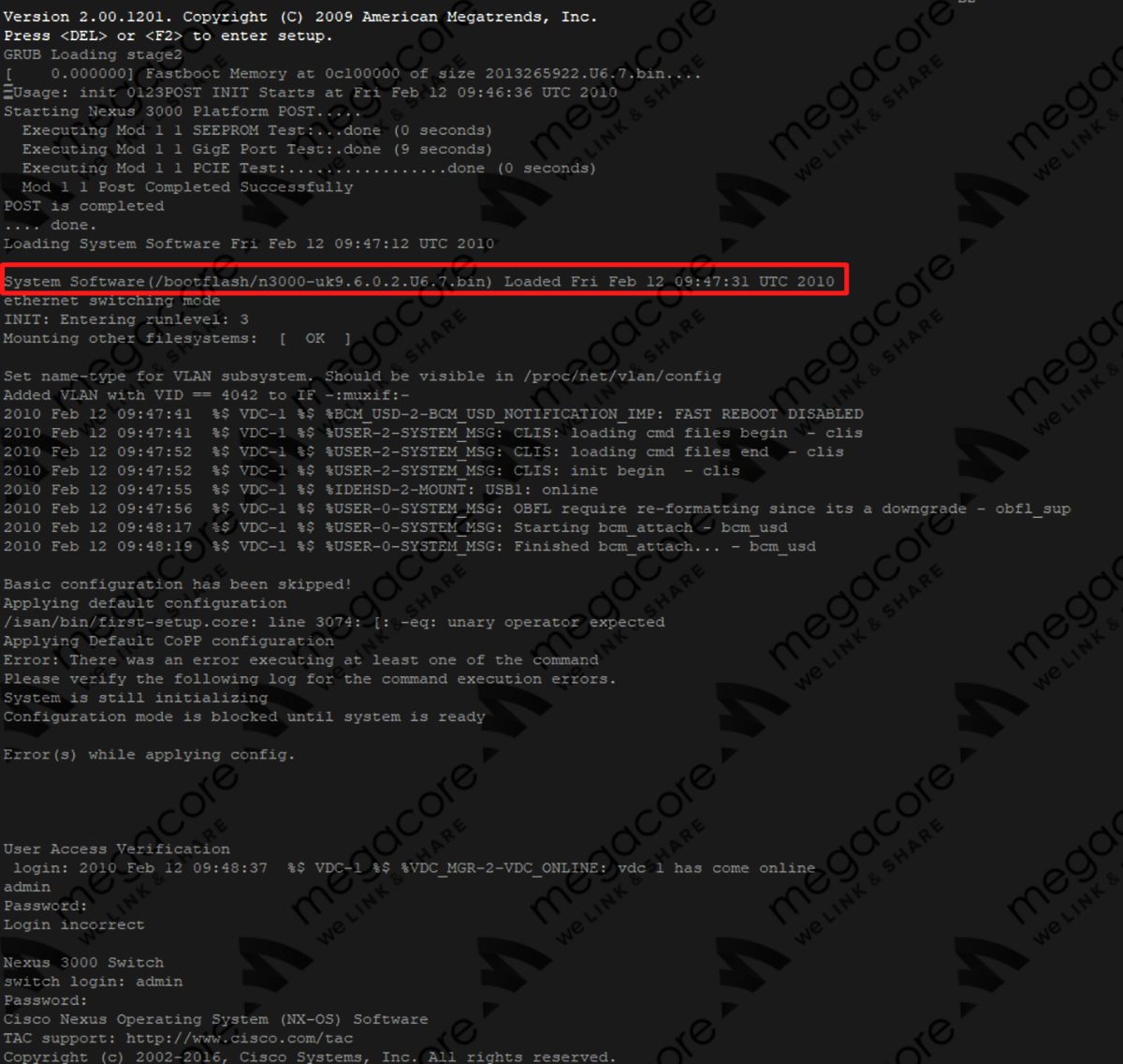 Boot nx os