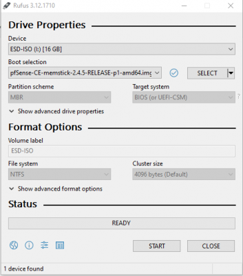 install pfsense