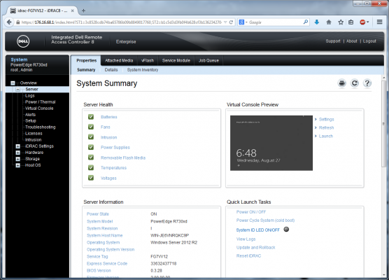 PowerEdgeR730xd System Summary