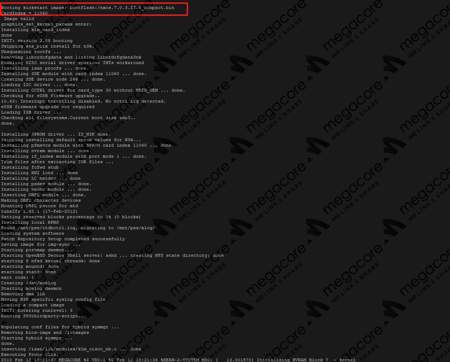 Boot nxos