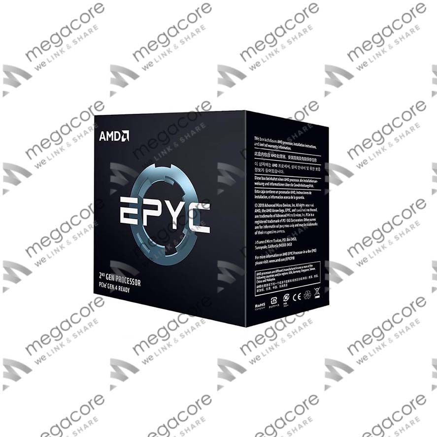 CPU AMD EPYC 7642 (2.3GHz turbo up to 3.3GHz / 256MB / 48 Cores, 96 Threads / 225W / Socket SP3)