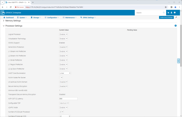 StorageReview Dell PowerEdge R7625 iDRAC 3 619x400 - Review Dell PowerEdge R7625 và kết quả benchmark