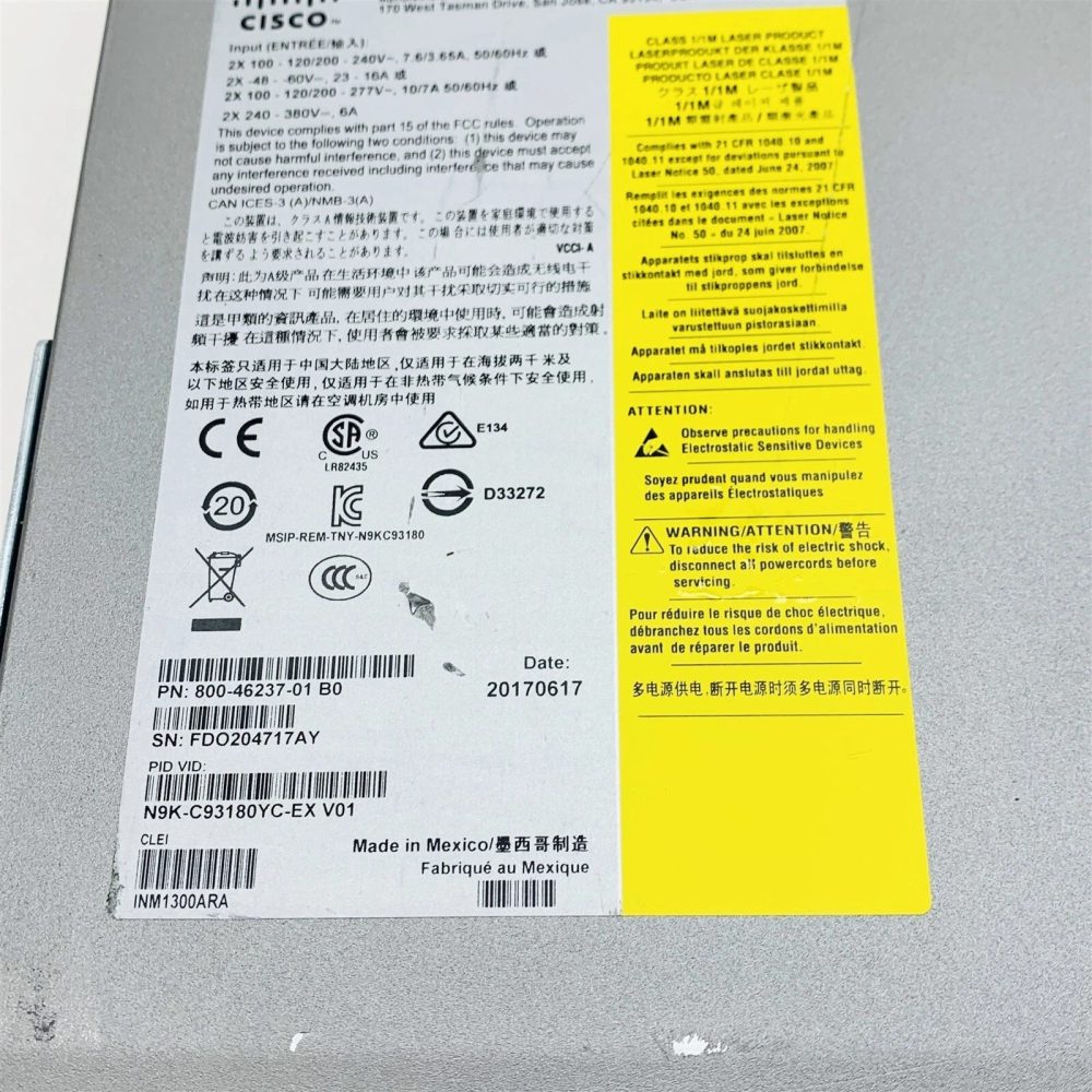 Cisco N9K-C93180YC-EX
